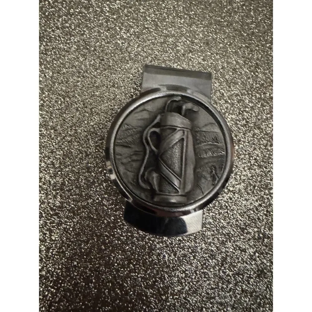 Vintage Golf Bag Money Clip Golfing Golfer USA Made